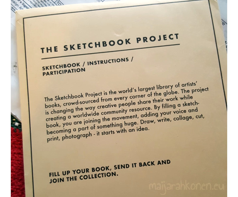 A Sketchbook Project envelope